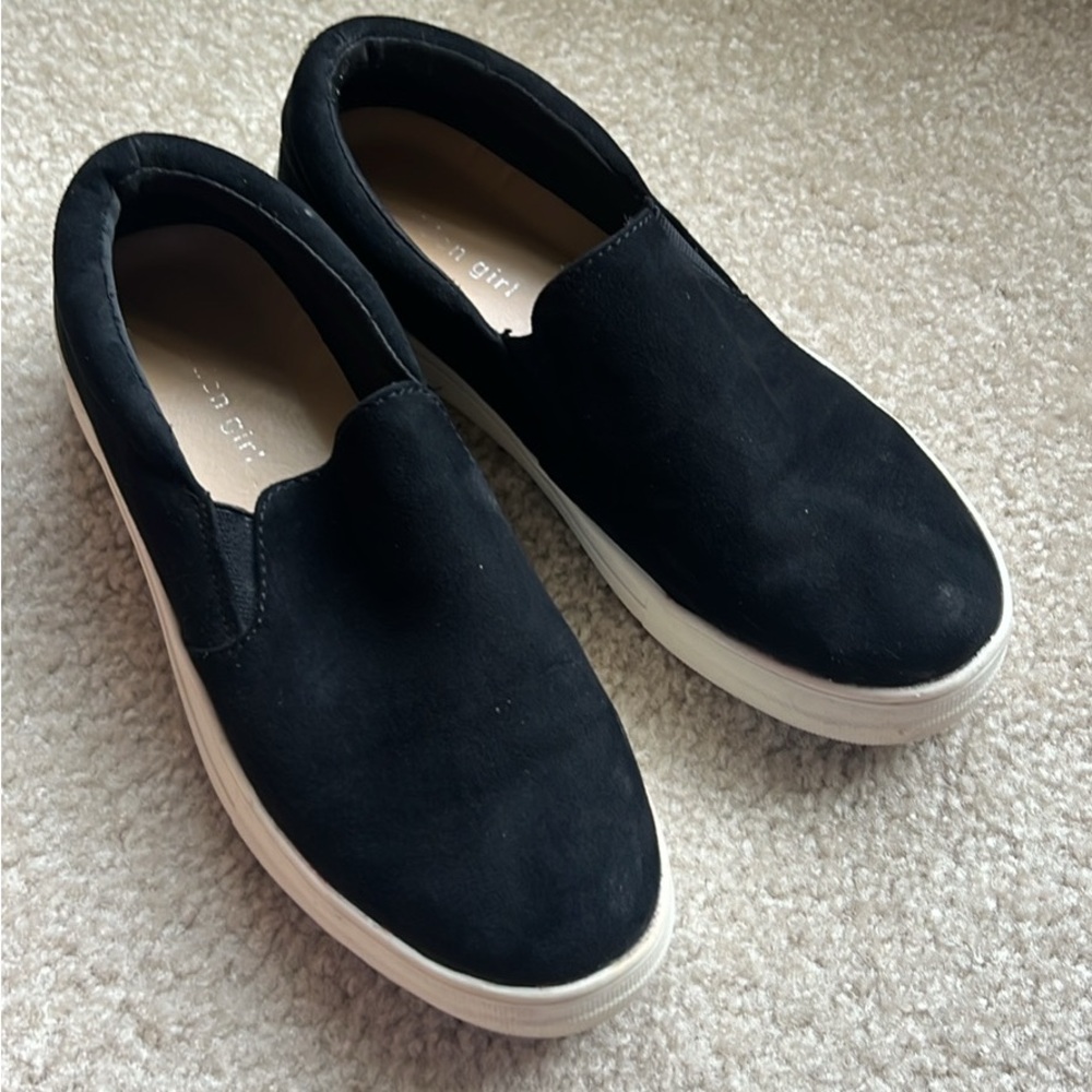 Black slip on shoes